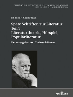 cover image of Spaete Schriften zur Literatur. Teil 3
